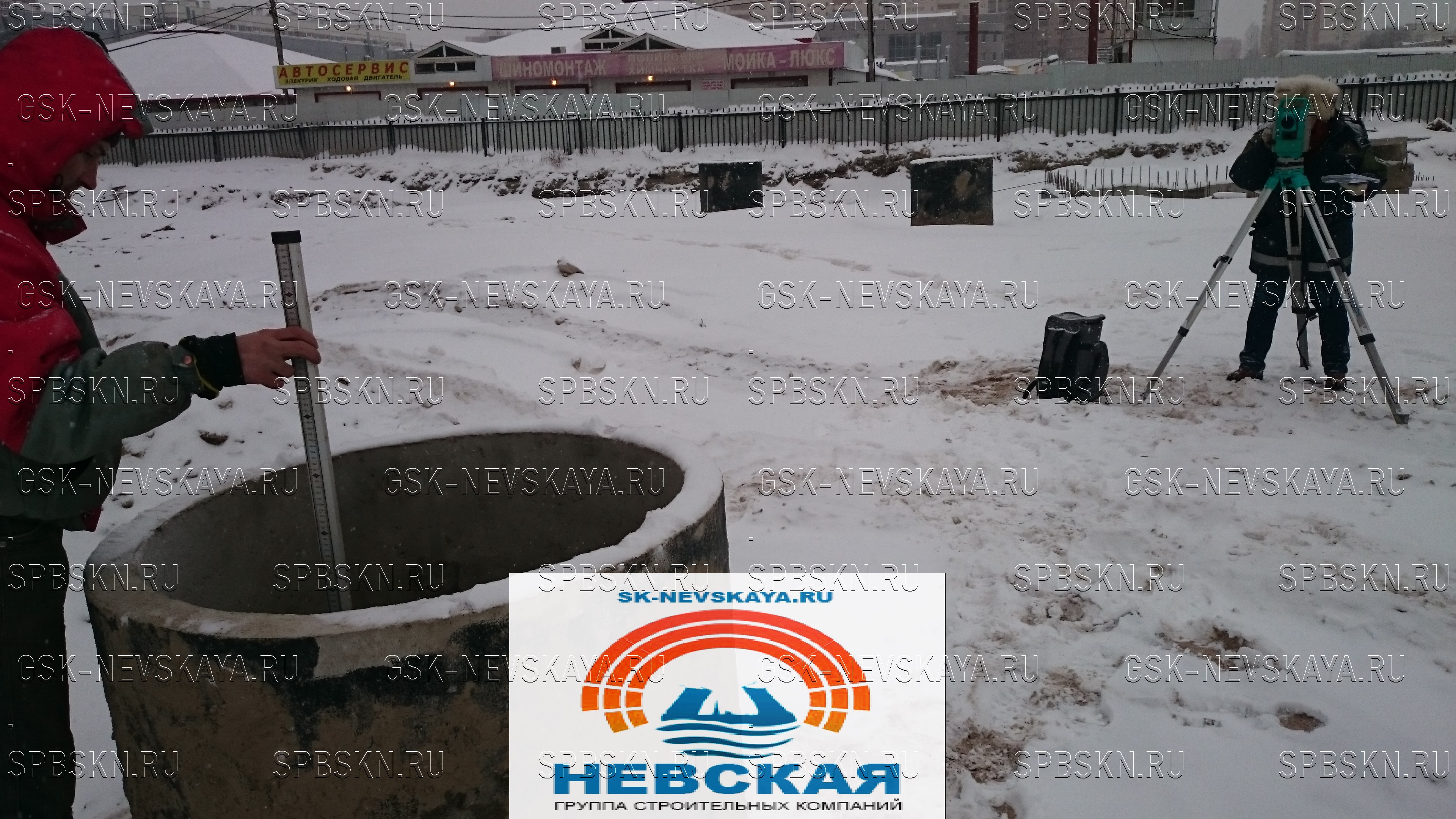 Прокладка наружных сетей канализации ,водопровода и теплотрассы СПб ул.Ушинского дом №14